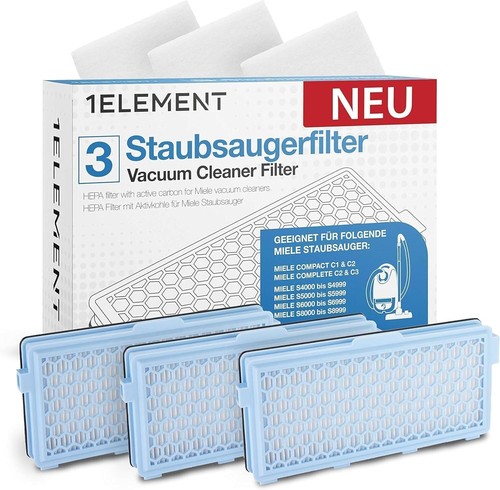 Hepa h13 vacuum filters - 3x, for